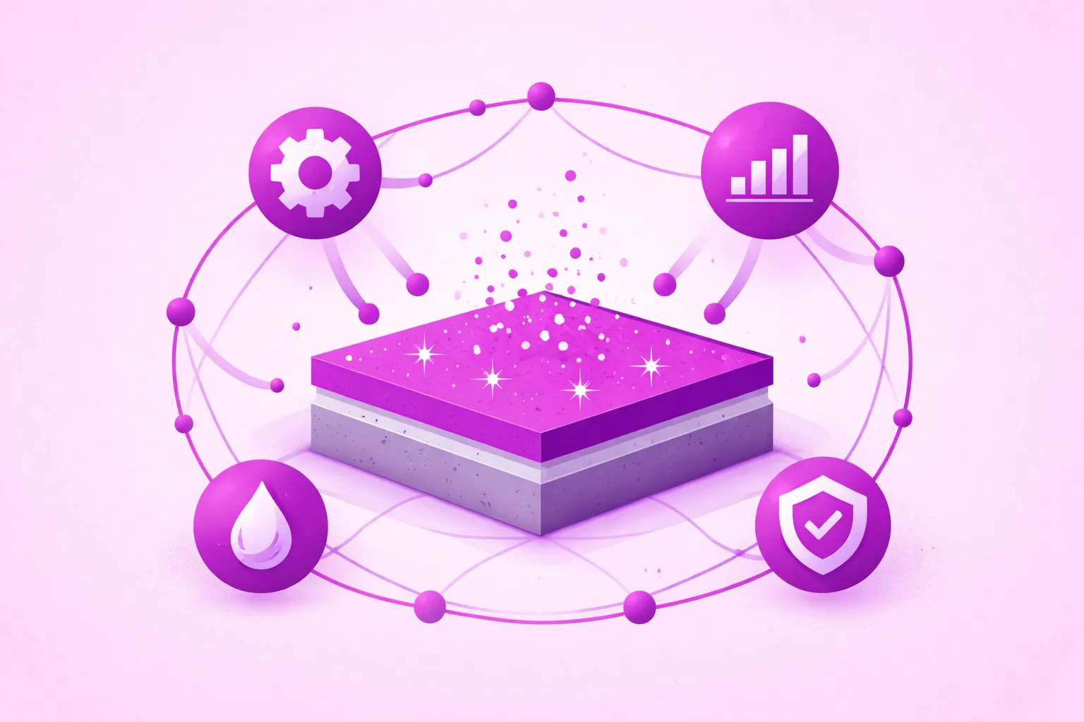 Топпинг барои бетони нав (мустаҳкамкунии қабати болоӣ)