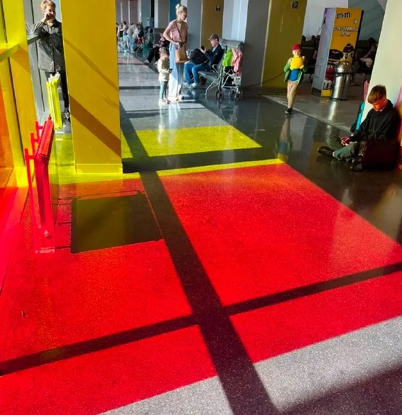 Акси лоиҳа: Фурудгоҳи байналмилалии «Кольцово», минтақаи парвози рейсҳои дохилӣ, Екатеринбург