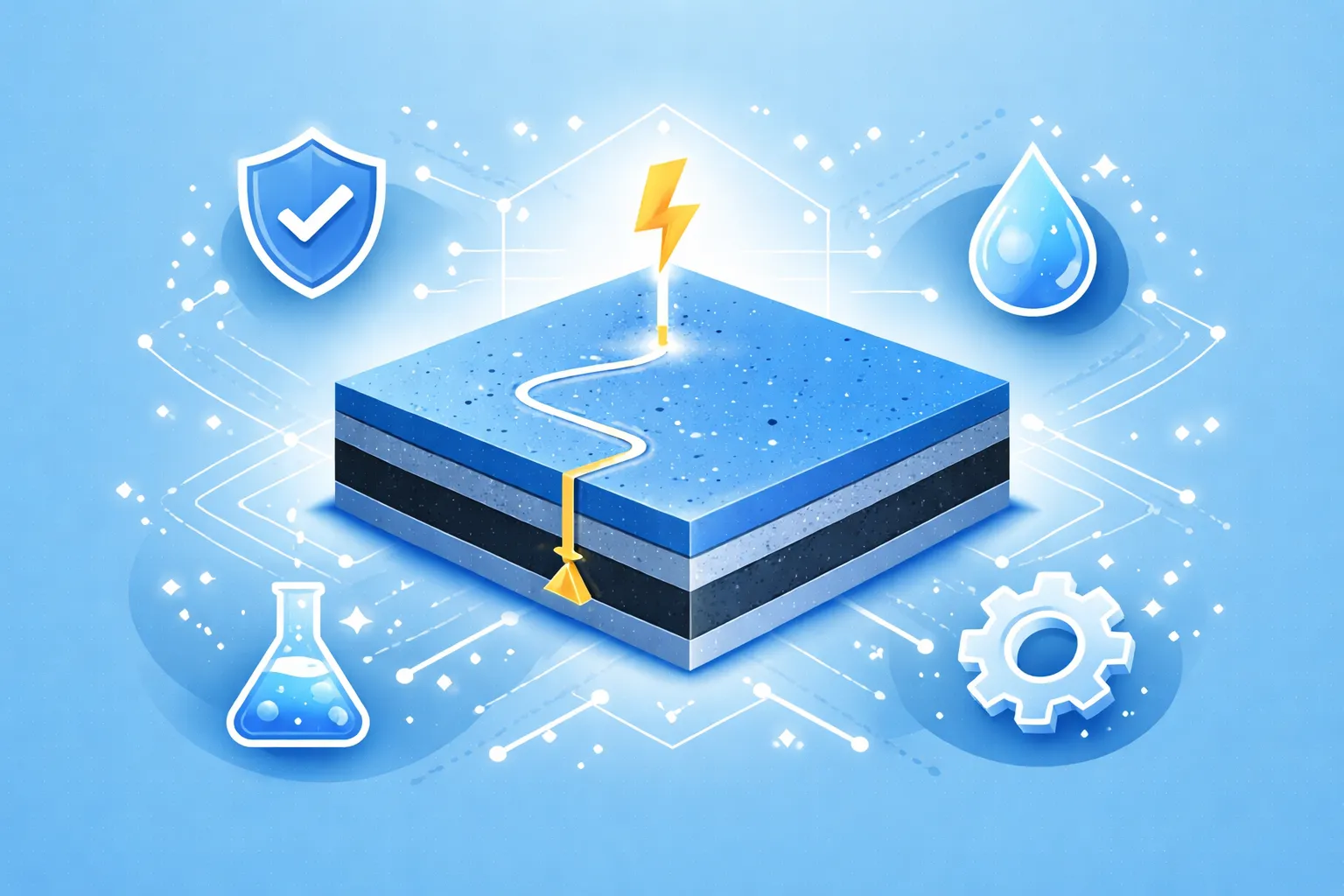 ESD-эпоксидная система 2–3 мм